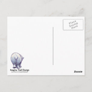 Postal Oso polar lindo para mamá