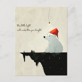 Postal Oso Polar Santa