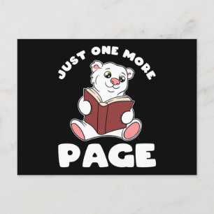 Postal Oso Polar y libros sólo una página más