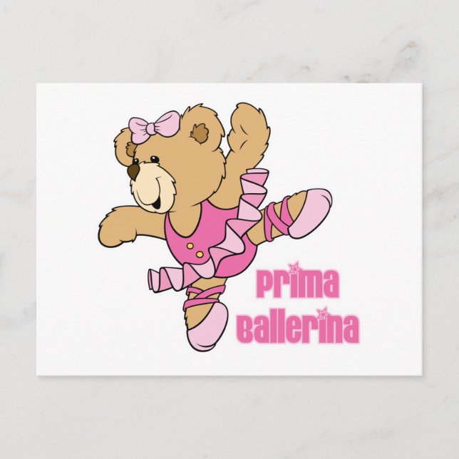 Postal Oso Prima Ballerina (Anverso)