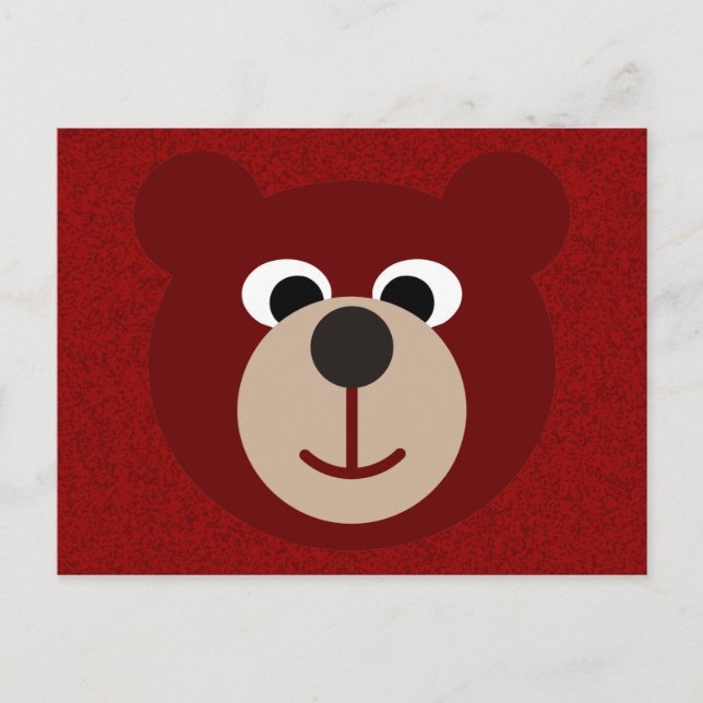 Postal Oso sonriente (Anverso)