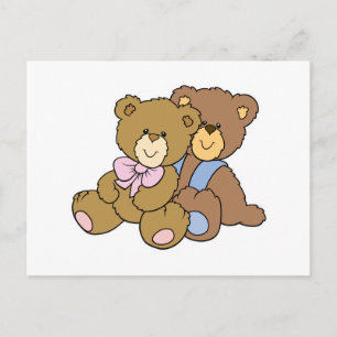Postal Osos Abrazando Amigos Lindos