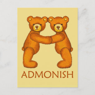 Postal Osos de Biblia ~ Escritura Admonista