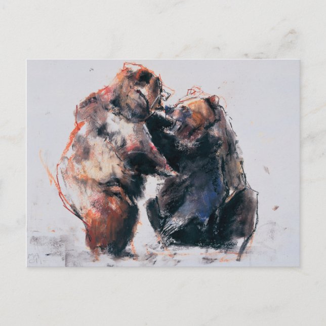 Postal Osos de Brown del europeo 2001 (Anverso)