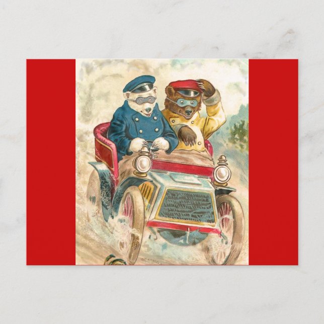 Postal Osos de Carreras (Anverso)