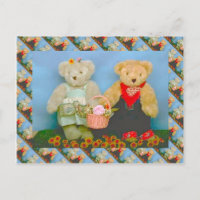 osos de peluche, pareja de jardinería de osos