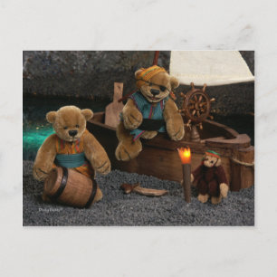 Postal Osos Dinky: Piratas pequeños