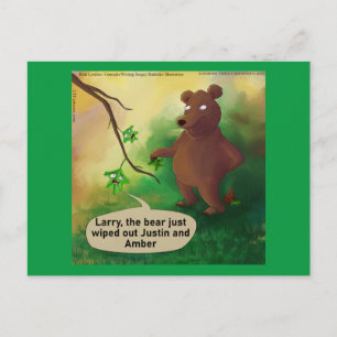 Postal Osos Van En Los Bosques Divertido Rick London