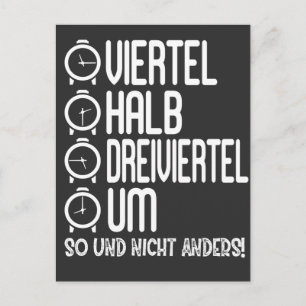 Postal Ossi Ostdeutsche Uhrzeit Ossi Viertel Halb Um Uhr