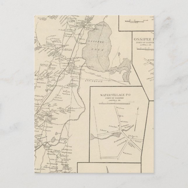 Postal Ossipee, Carroll Co (Anverso)