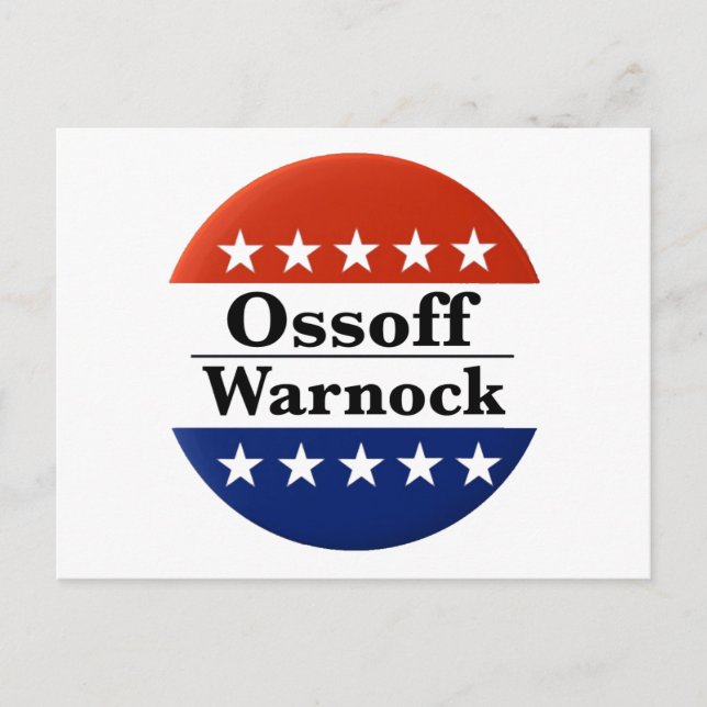 Postal Ossoff Warnock Georgia Runoffs (Anverso)