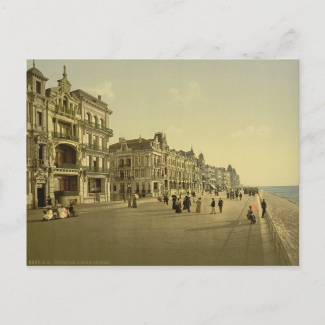 Postal Ostend - El terraplén (Anverso)