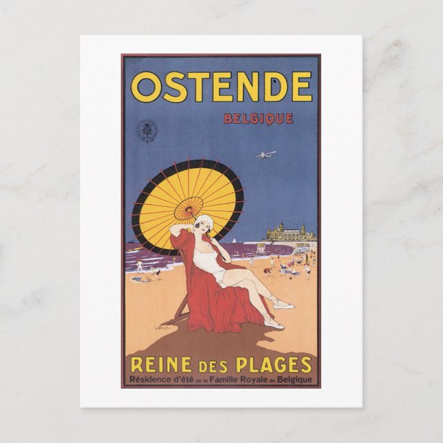 Postal Ostende Belgique (Anverso)