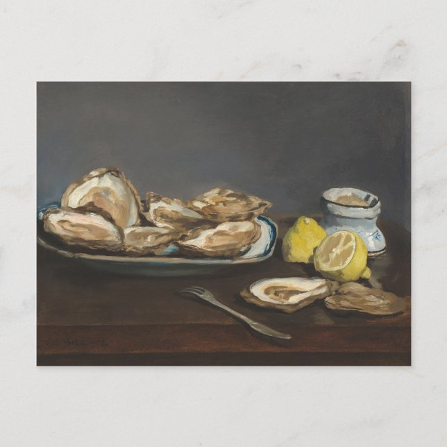 Postal Ostras de Édouard Manet (Anverso)