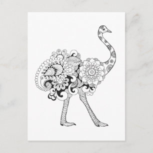 Postal Ostrich inspirado