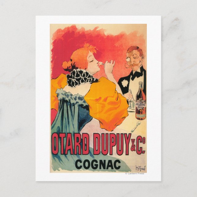 Postal Otard-Dupuy y CO. Poster Promocional de Cognac (Anverso)