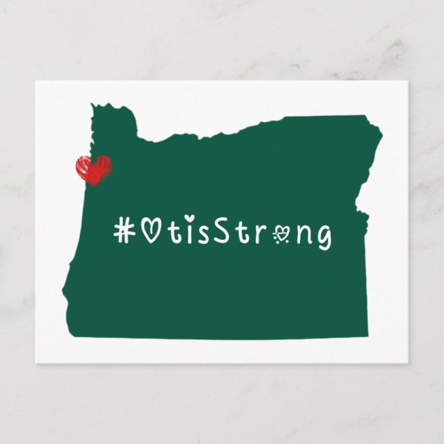 Postal Otis Strong Heart Green (Anverso)