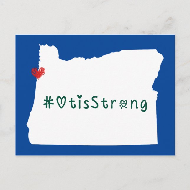 Postal Otis Strong Heart White (Anverso)