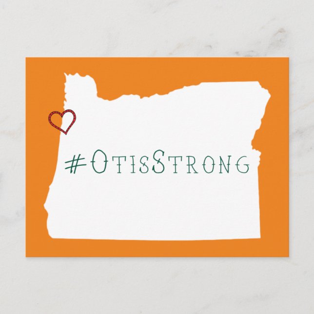 Postal Otis Strong Rope Heart White (Anverso)