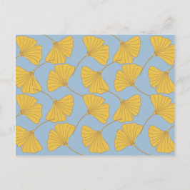 Postal Otoño azul Ginkgo Ginko Biloba Sale