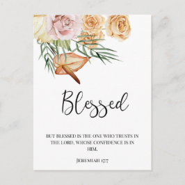 Postal Otoño Bendito Acción de Gracias Feliz