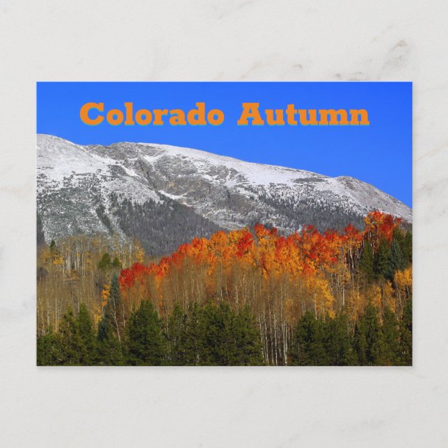 Postal Otoño de Colorado (Anverso)