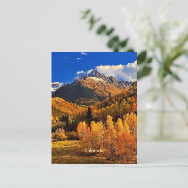 Postal Otoño de Colorado (Anverso de pie)