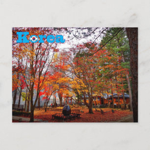 Postal Otoño de Corea