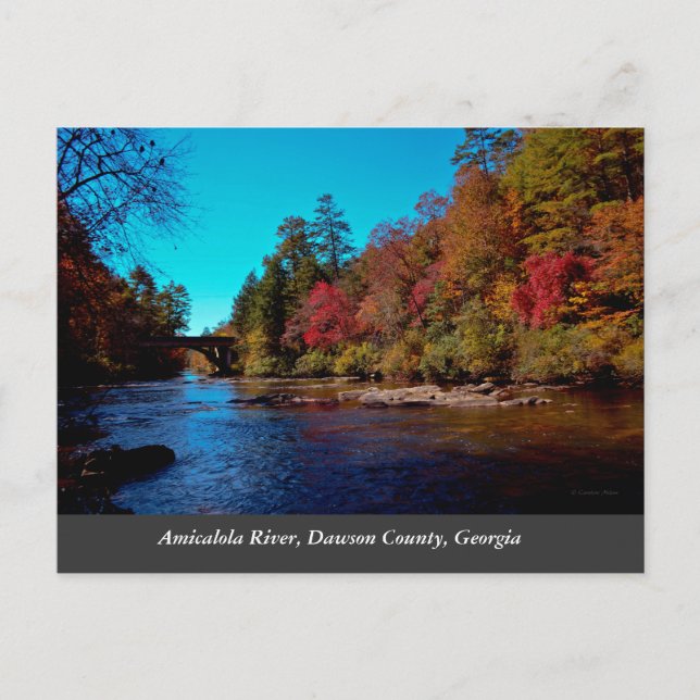 Postal Otoño de Georgia (Anverso)