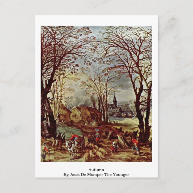 Postal Otoño De Joost De Momper El Joven (Anverso)