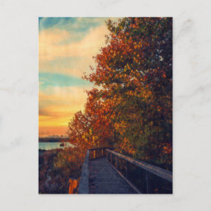 Postal Otoño del atardecer