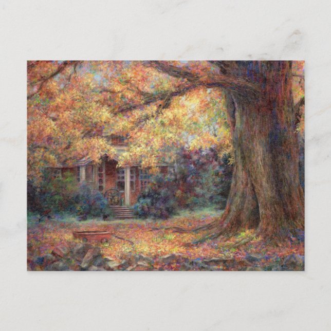 Postal Otoño dorado (Anverso)