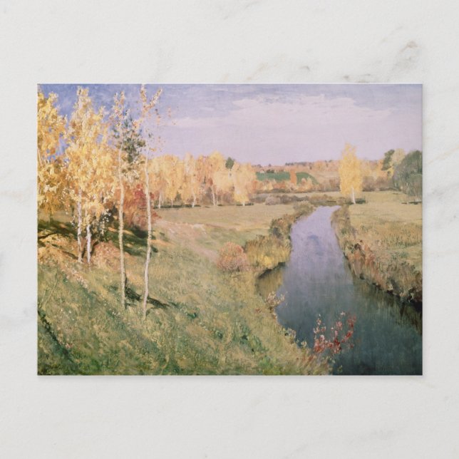 Postal Otoño dorado, 1895 (Anverso)
