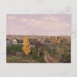 Postal Otoño dorado   Issac Levitan