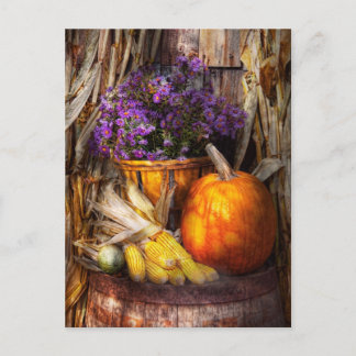 Postal Otoño - El otoño es festivo
