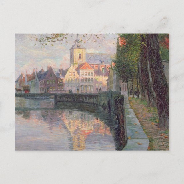 Postal Otoño en Brujas (Anverso)