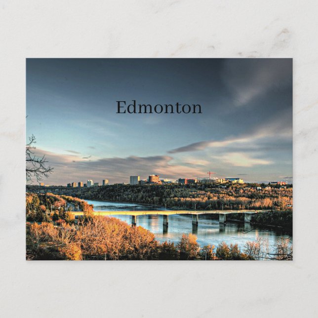 Postal Otoño en Edmonton (Anverso)