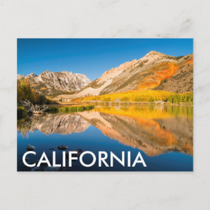 Postal Otoño en el lago North, California