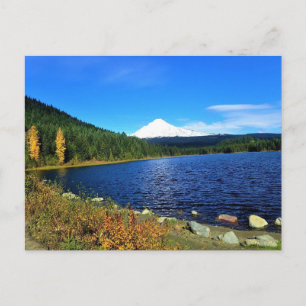 Postal Otoño en el lago Trillium, OR