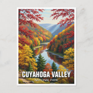Postal Otoño en el Parque Nacional del Valle de Cuyahoga 