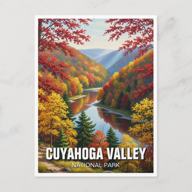 Postal Otoño en el Parque Nacional del Valle de Cuyahoga  (Anverso)