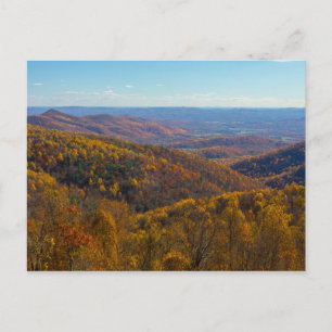 Postal Otoño en el Parque Nacional Shenandoah, Virginia