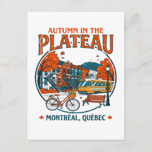 Postal Otoño En El Plateau Montreal Quebec