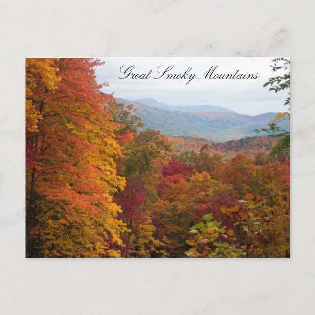 Postal Otoño en las montañas (Anverso)