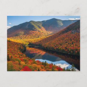 Postal Otoño en las montañas Adirondack