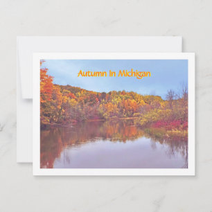 Postal Otoño En Michigan