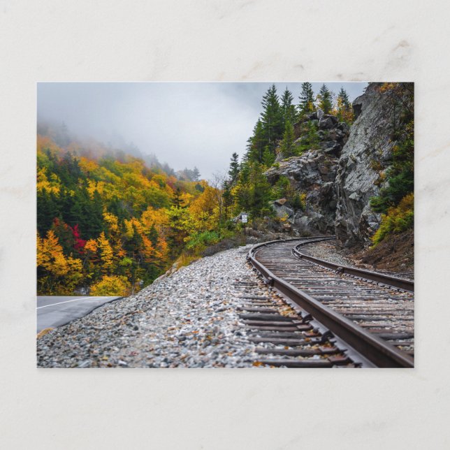 Postal Otoño en New Hampshire Postcard (Anverso)