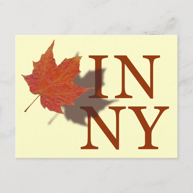 Postal Otoño en Nueva York (Anverso)