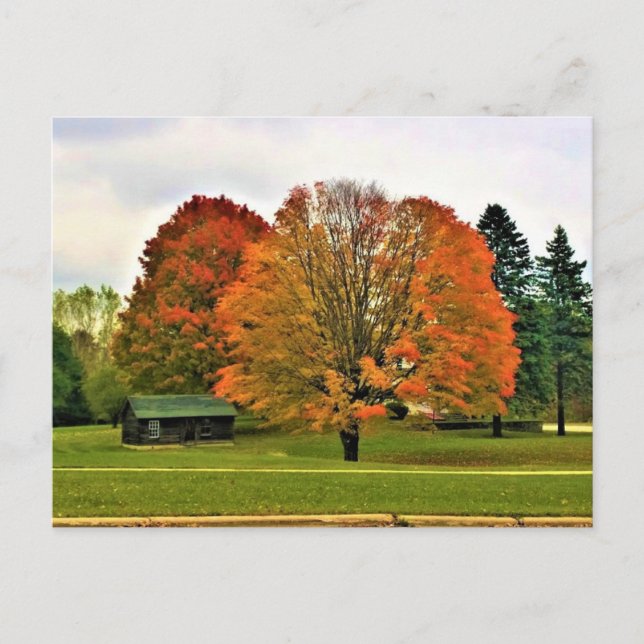 Postal Otoño en West Bend, Wisconsin (Anverso)