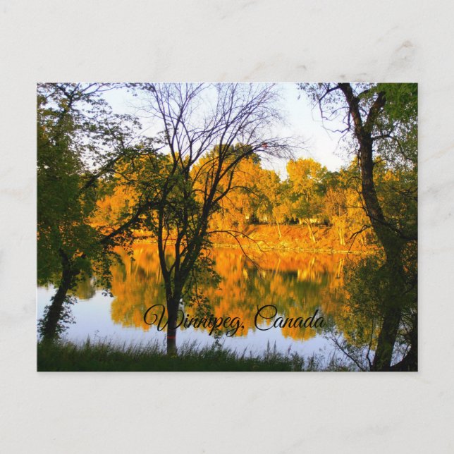 Postal Otoño en Winnipeg (Anverso)